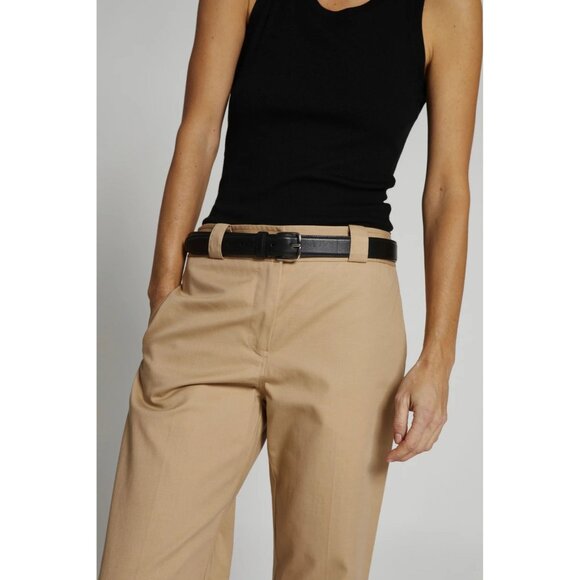 Saint Art Nessa Mid Rise Straight Leg Pant in Khaki - Picture 2 of 5